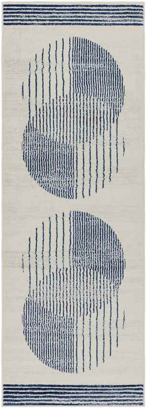 Lakin Modern Navy Blue Area Rug