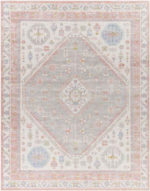 Maize Traditional Blush Washable Area Rug