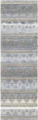 Paola Global Slate Blue/Brown/Off-White Area Rug