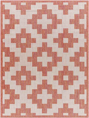 Spivey Global Dark Coral Area Rug