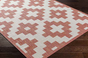 Spivey Global Dark Coral Area Rug