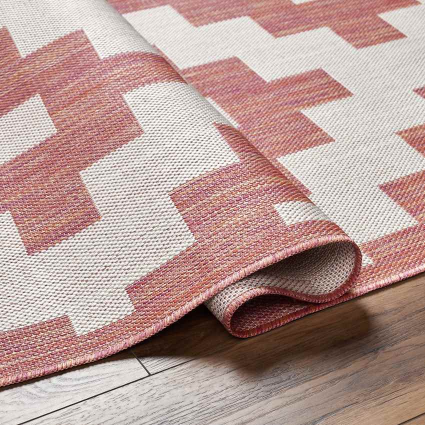 Spivey Global Dark Coral Area Rug