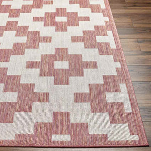 Spivey Global Dark Coral Area Rug