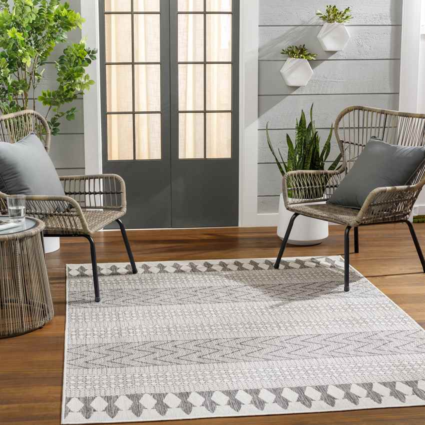 St George Global Smoke Gray/Cream Area Rug