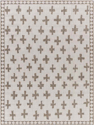 Thornhill Global Cream/Dark Brown Area Rug