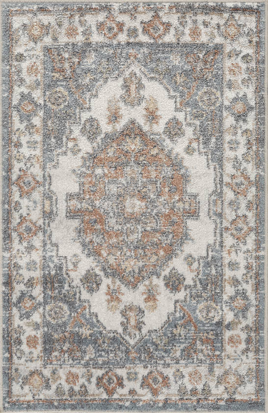 Edgerton Traditional Burnt Orange Washable Area Rug