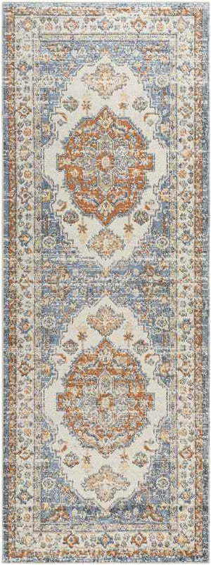 Edgerton Traditional Burnt Orange Washable Area Rug