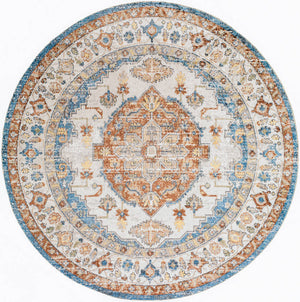 Edgerton Traditional Burnt Orange Washable Area Rug