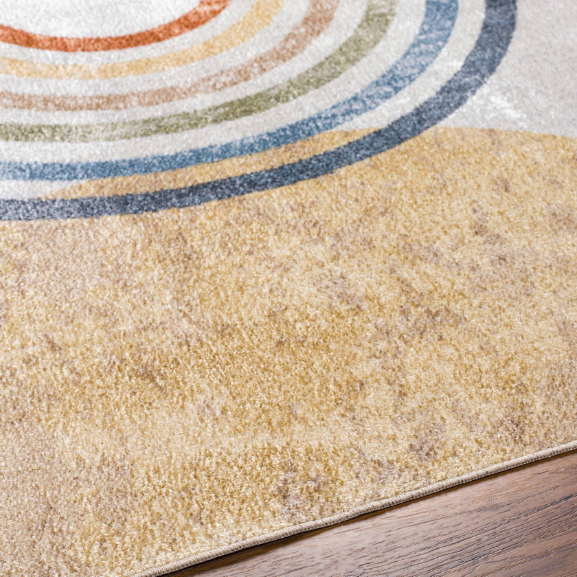 Eliot Modern Beige Washable Area Rug