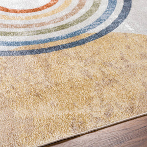 Eliot Modern Beige Washable Area Rug