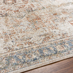 Elkton Traditional Burnt Orange Washable Area Rug