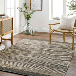 Cylinder Rustic Black/Tan Area Rug