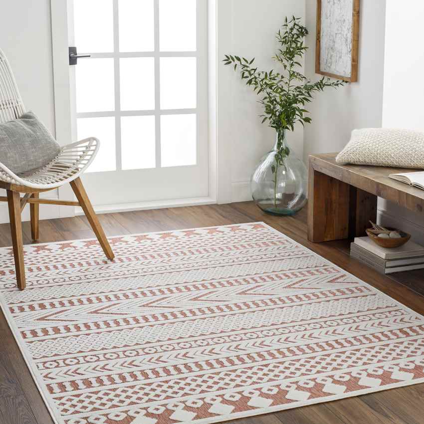 Chapman Modern Burnt Orange Area Rug