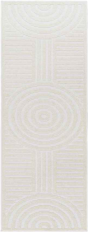 Carter Lake Modern Cream Washable Area Rug