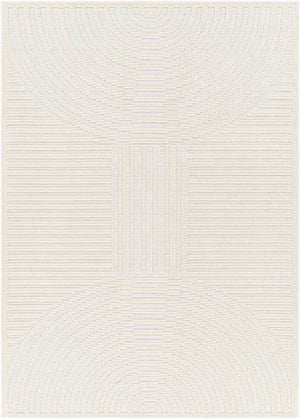 Carter Lake Modern Cream Washable Area Rug