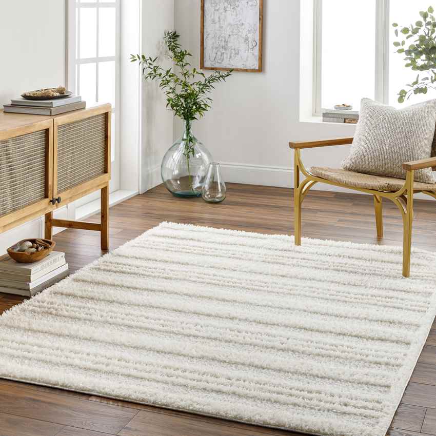 Leitchfield Modern Cream Area Rug