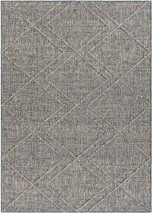East River Modern Dark Gray Area Rug