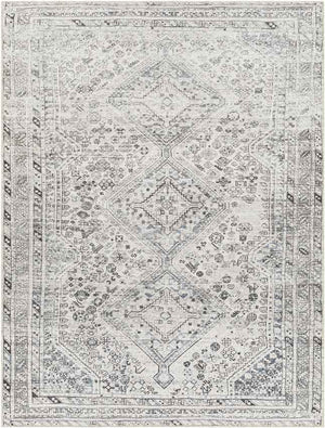 Tonganoxie Traditional Ivory Washable Area Rug