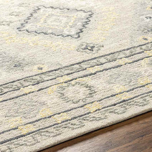 Conway Springs Traditional Khaki/Gray Area Rug