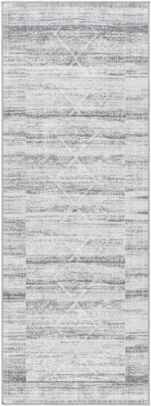 Rosalind Traditional Slate Gray Washable Area Rug