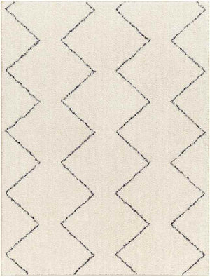Aaliyah Global Cream/Black Washable Area Rug