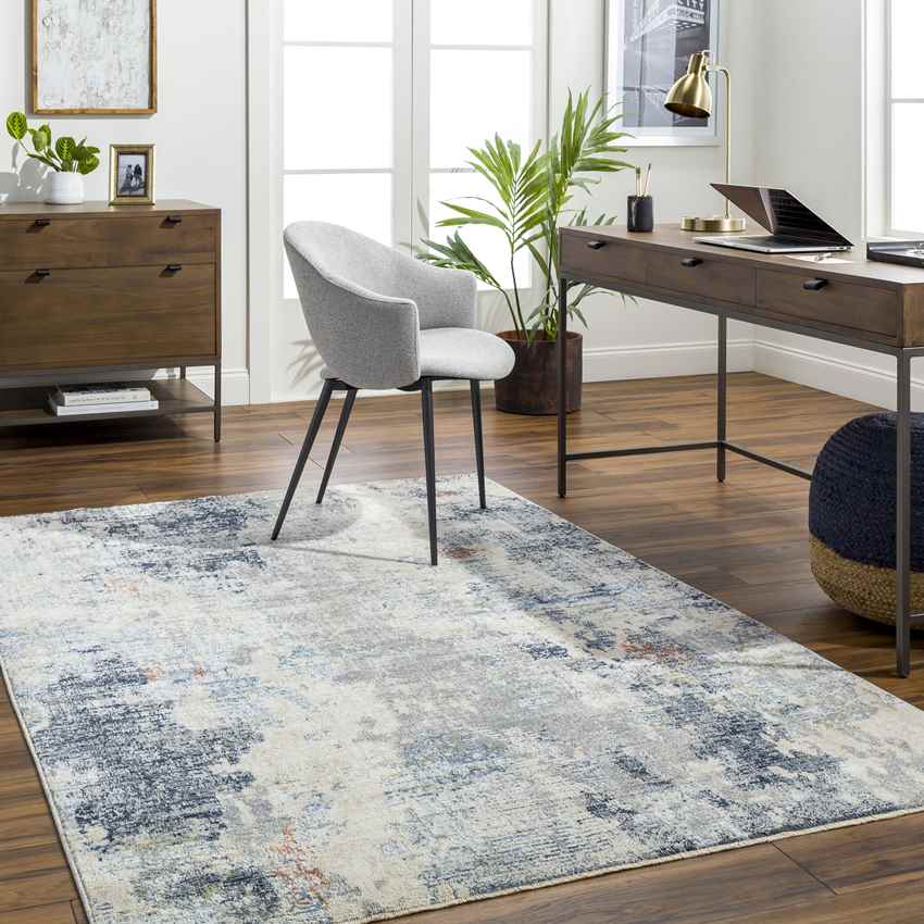 Trini Modern Denim Area Rug