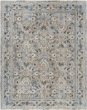 Emili Traditional Slate Gray Area Rug