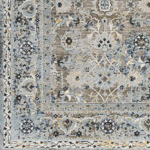 Emili Traditional Slate Gray Area Rug