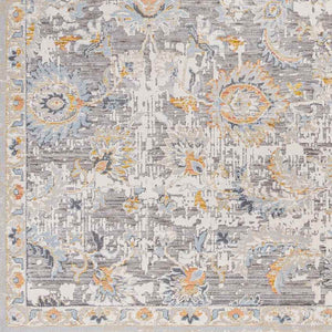 Leatha Traditional Ivory/Light Gray Area Rug