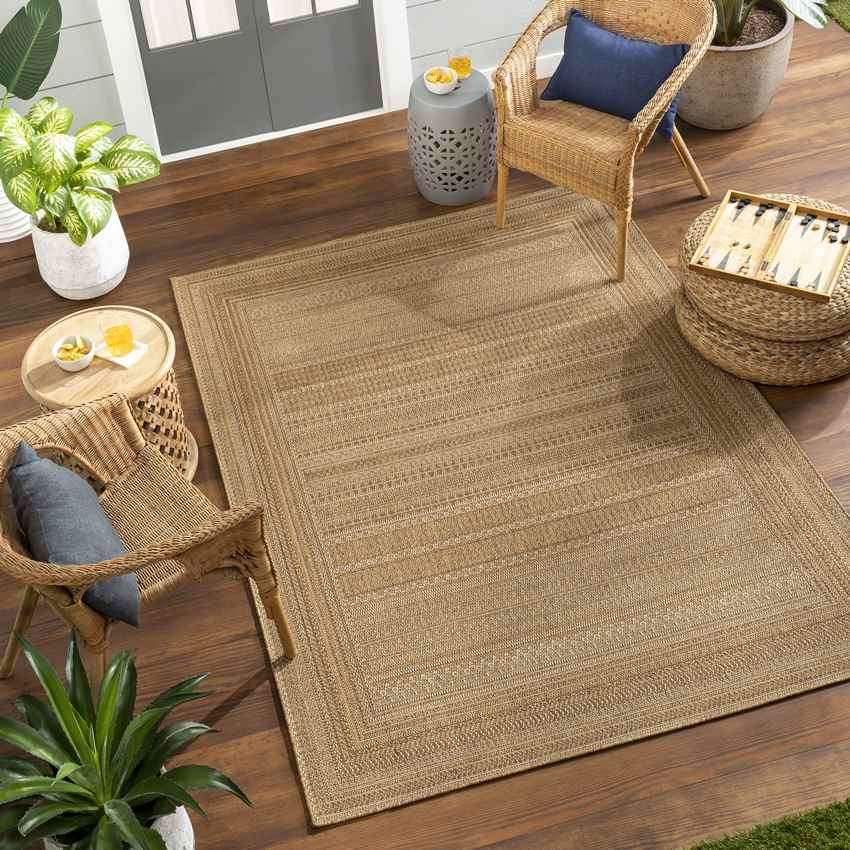 Fannie Modern Beige/Brown Area Rug
