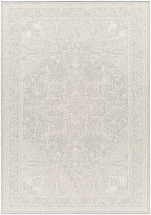 Effrey Traditional Light Gray/Cream Area Rug