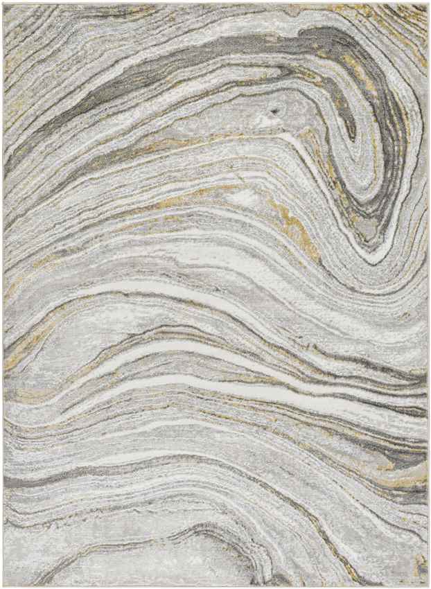 Glendy Modern Medium Gray/Beige Area Rug