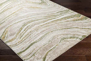 Glendy Modern Moss/Beige Area Rug