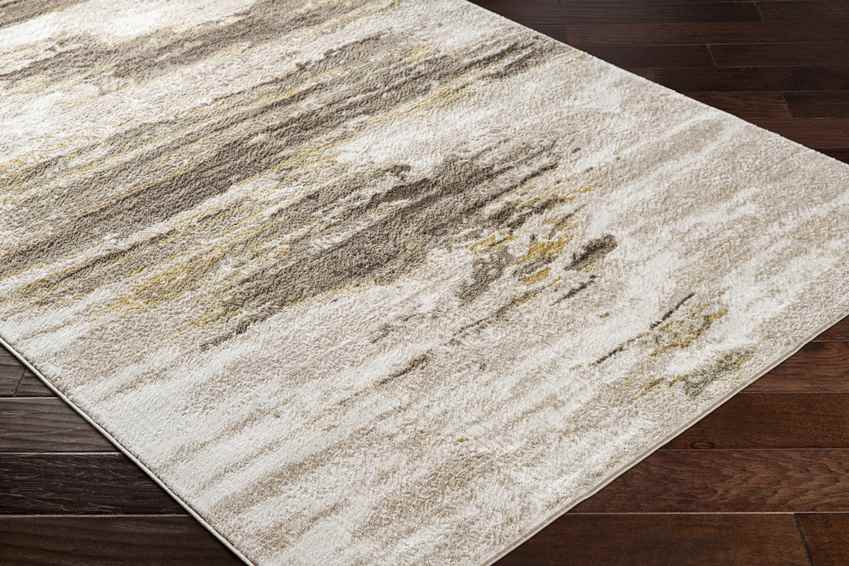 Hila Modern Dark Brown/Off-White Area Rug