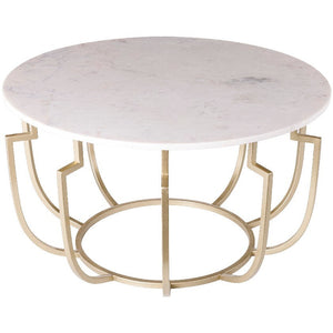 Untertilliach White/Champagne Coffee Table