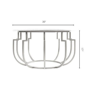 Untertilliach White/Champagne Coffee Table