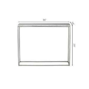 Miehikkala White/Gold Console Table