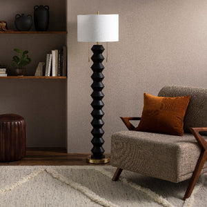 Zarina Modern Black Floor Lamp