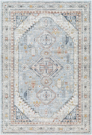 Tiwanna Traditional Pale Blue Area Rug