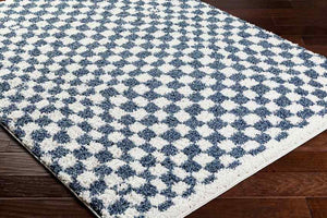 Emmitt Modern Dark Blue Area Rug