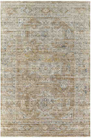 Margaret Traditional Golden Brown/Ivory Washable Area Rug - Becki Owens x Livabliss