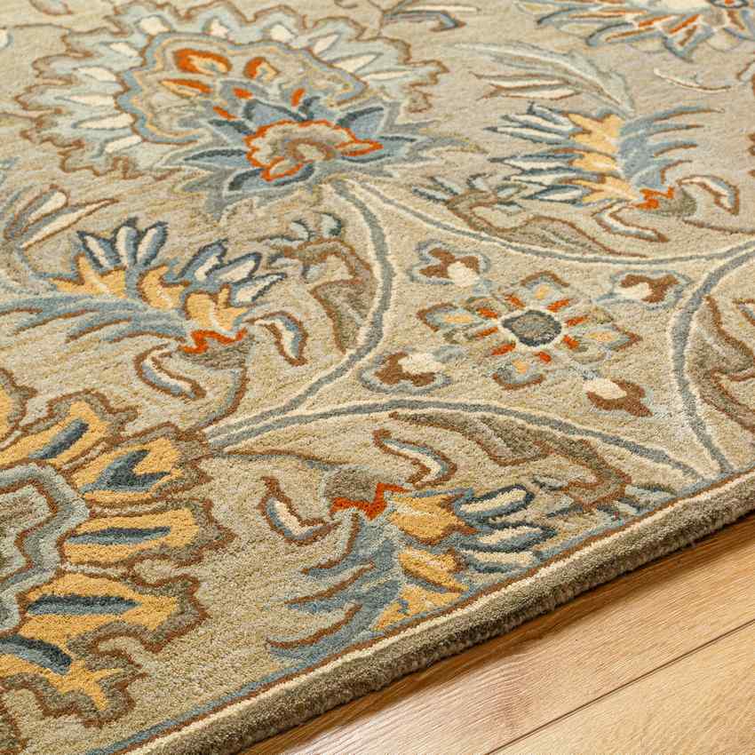Lyon Traditional Medium Brown Area Rug