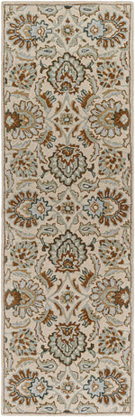 Lyon Traditional Dark Green Area Rug