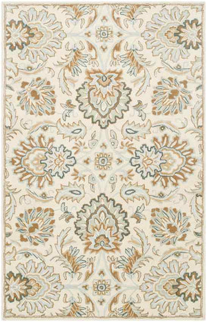 Lyon Traditional Dark Green Area Rug