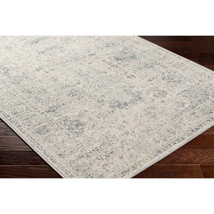 Arran Traditional Denim Washable Area Rug