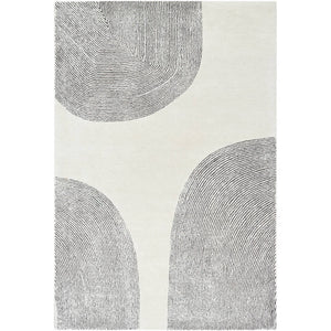 Annastasia Modern Light Silver Area Rug