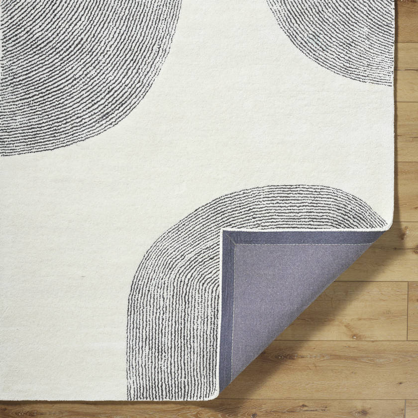 Annastasia Modern Light Silver Area Rug