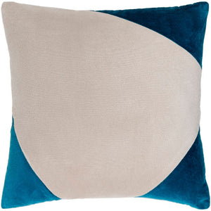 Natane Off-White/Marine Blue Pillow Cover