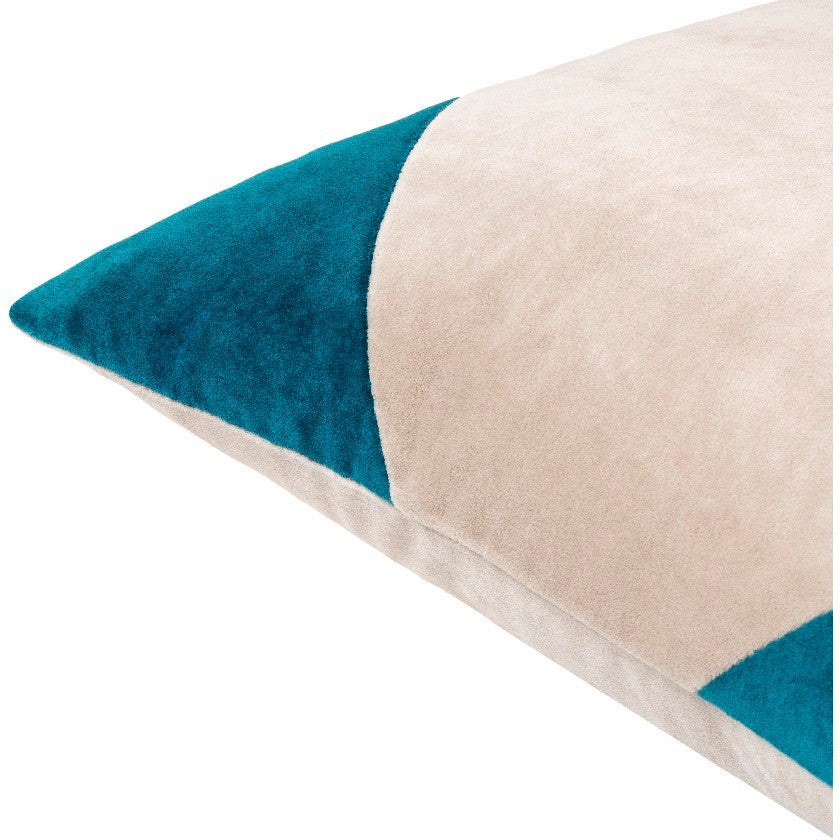 Natane Off-White/Marine Blue Pillow Cover