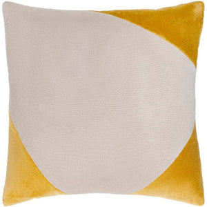 Natane Off-White/Brass Pillow Cover